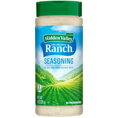 Hidden Valley Original Ranch Seasoning Salad Dressing Mix 8oz Target