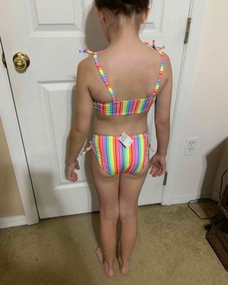 CHUNG Girls Cute Print Dino Adjustable Bathing Suits Ruffle Striped Rainbow Swimsuits  Swimwear One Piece Bikini, S,Dino : : Clothing, Shoes & Accessories