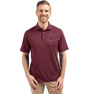 Los Angeles Angels Cutter & Buck Virtue Eco Pique Recycled Mens Polo - 1 of 1