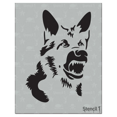 Stencil1 German Sheperd - Stencil 8.5" x 11"