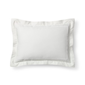White Tencel Pillow Sham (Standard) - Fieldcrest , Size: Standard Sham