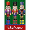 Holiday Nutcrackers Welcome Garden Flag Christmas 18" x 12.5" Briarwood Lane - 3 of 4