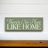 Slickblue No Place Like Home Sign, 3.5x10 Rustic Pine Wood Plaque, Multiple Color Options, Hanging or Shelf - 2 of 3