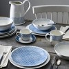 Noritake Hammock Set of 4 Coupe Stripe Dinner Plates - 2 of 4