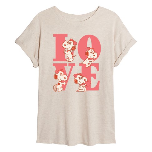 Women's - Peanuts -  Oversized Graphic T-Shirt - image 1 of 4