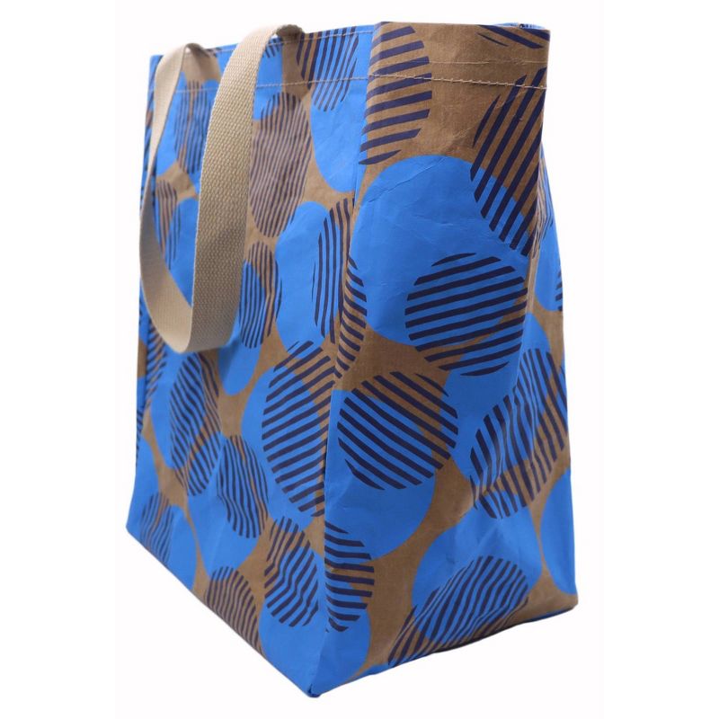 Reusable Bag Washable Paper with Blue Dots - Spritz&#8482;, 3 of 5