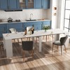 CLIHOME 118.11" Large Multi-functional Extendable Console Table, Dining Table for 5-8 Peoples - 2 of 4
