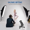 Boersma Heavy Duty Light Stand with Casters, Max Height Foldable Tripod Stand for Low-Angle/Tabletop Shooting, Photography Light Stand for Softbox - 2 of 4