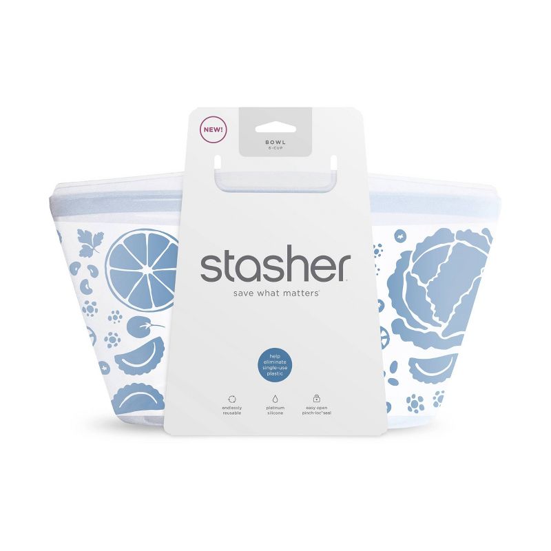 Stasher Reusable Food Storage Bowl - 6 Cup - Clear, 5 of 8