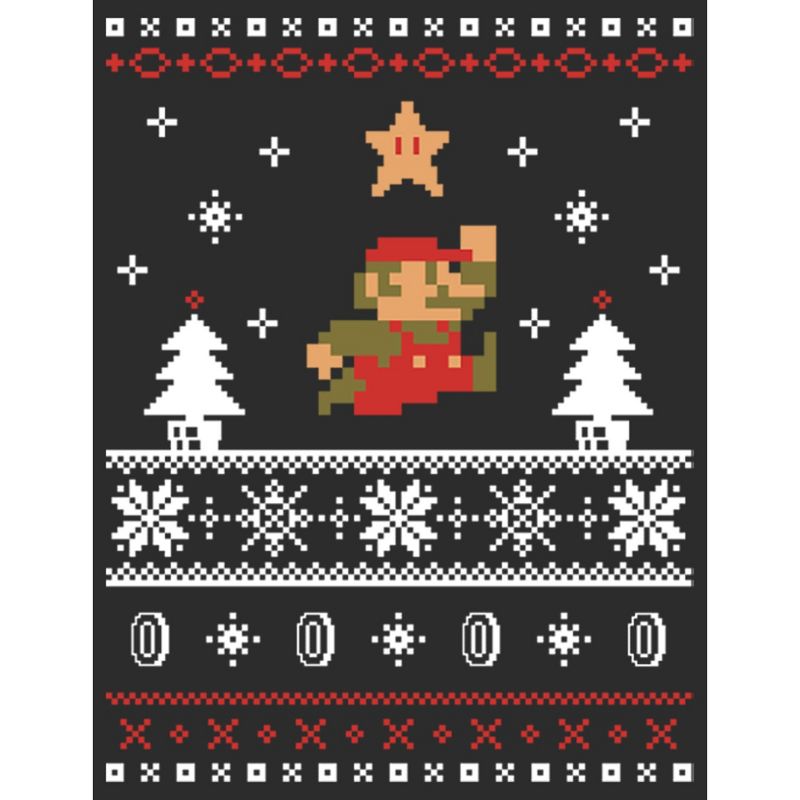 Women's Nintendo Mario Ugly Christmas Sweater Scoop Neck, 2 of 5