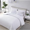 The Nesting Company Palm Collection Embossed 3 Piece Hotel Quality Luxuriously Soft Quilted Bedding Set with 2 Pillow Shams - 3 of 4