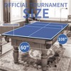 YONWAY 9ft Blue Mid-Size Ping Pong Conversion Top Foldable & Portable Table Tennis Table Top for Indoor Games - 4 of 4