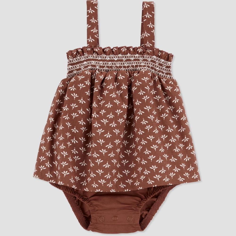 Pack of 5 ct)) Carter's Just One You®? Baby Girls' Geo Sunsuit - Brown 9M