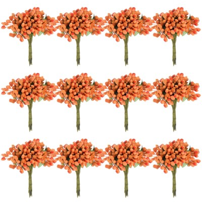 Unique Bargains Wedding DIY Craft Decorations Artificial Flower Stamen Kit 144 Pcs