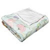 Bambi 80th Celebration Botanical Duo Silk Touch Throw Blanket - 3 of 4