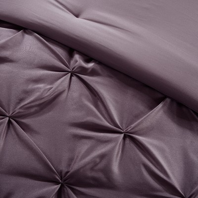 Joella 24-Piece Plum Microfiber Queen Bedding Set