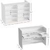 PAKASEPT 47.7" W Reception Desk with Counter for Retail & Checkout, Modern Front Reception Counter with LED Lights,Drawers & Shelves, for Shop,Bar - 2 of 4