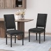 NicBex Vintage French Dining Chairs with Solid Wood Frame,Rustic Weathered Upholstered Kitchen Chairs,Living Room Chairs,Set of 2 - 4 of 4