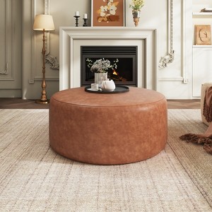 Christopher Knight Home Olias Modern Round Versatile Ottoman - 1 of 4