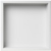ALFI 16 x 16 White Matte Stainless Steel Square Single Shelf Bath Shower Niche - 2 of 4
