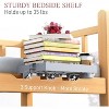 MaseiKar Bedside Shelf for Bed, Foldable Bunk Bed Shelf Organizer for Room Essentials Clip On Nightstand Bed Side Shelf Tray - 3 of 4