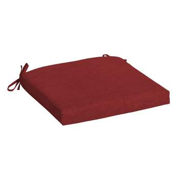 Arden Selections Outdoor Seat or Rocking Chair Cushion, 19 x 18, Water Repellent, Fade Resistant 18 x 19, Ruby Red Leala