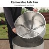 COZONY 27" Smokeless Fire Pit, Stainless Steel Wood Burning Fire Pit with Stand & Ash Pan, Portable - 2 of 4