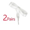 Allegra K Flat Satin Ribbon Solid Color Sports Shoes Sneakers Shoe Laces 2 Pairs - 3 of 4