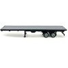 40ft Flatbed Trailer Gray Top 1/87 (HO) Plastic Model by Promotex - 2 of 4