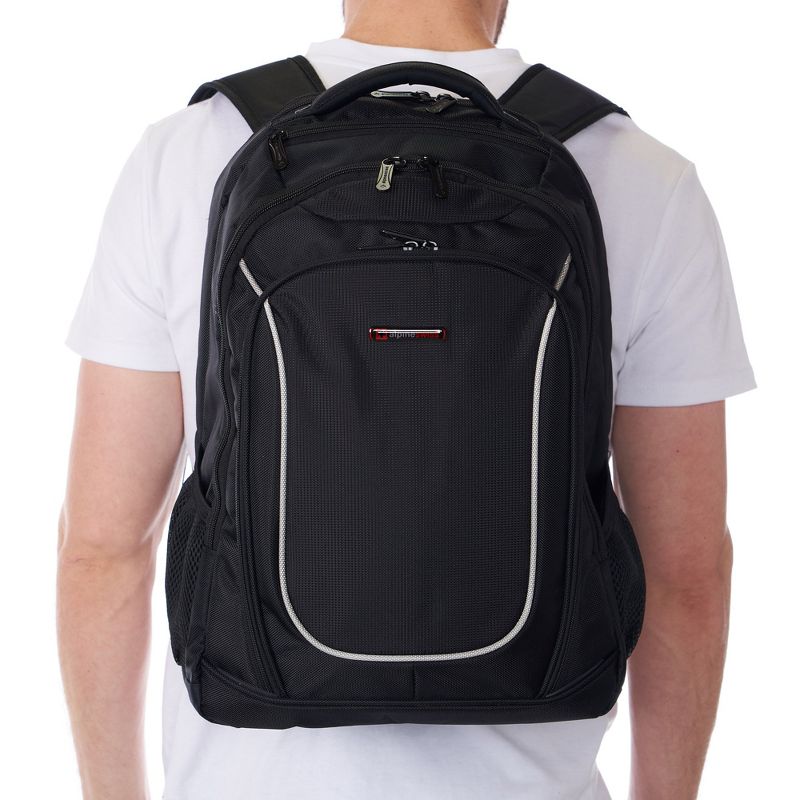 Alpine Swiss Oneida 15.6" Laptop Backpack With Tablet Sleeve & Mfg Warranty, 2 of 12