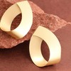 SOHI Women's Gold  Metallic Twist Drop Earrings - 2 of 3