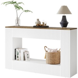 Tribesigns Modern Console Table, 55-Inch Wood Entryway Table with Storage, Narrow Long Sofa Table - 1 of 4