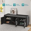 CAVINAS Shoe Cabinet, Storage Bench with Doors for Entryway & Hall - 3 of 4