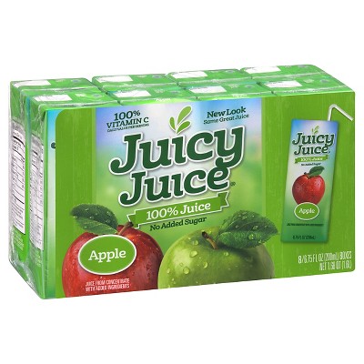 Juicy Juice Slim Apple 100% Juice - 8pk/6.75 fl oz Boxes