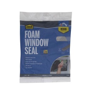 M-D - Foam - Weather Stripping Tape For Doors and Windows - Medium - Gray - 17 ft. - 1 of 1