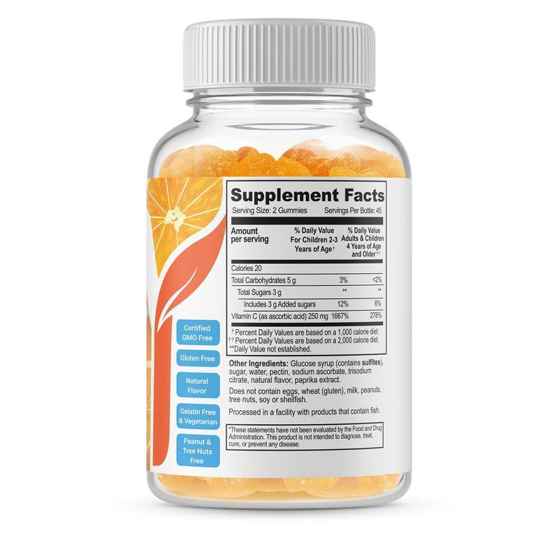 Doctors Finest Vitamin C 250mg Gummies - 90 ct. - Kids, 2 of 4