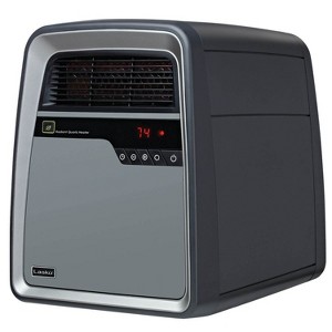 Lasko 6101 Cool Touch Electric Infrared Quartz Portable Console Heater with Caster Wheels - 1 of 4
