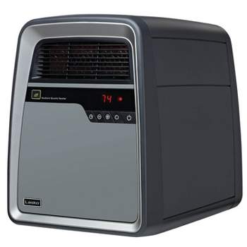Lasko 6101 Cool Touch Electric Infrared Quartz Portable Console Heater with Caster Wheels