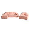 XIZZI Modular Sectional Sofa Couch, L/U-Shape Upholstered Couch, Modern Minimalist Couches for Living Room, Free Combination Deep Seat Corner Couch - 2 of 4