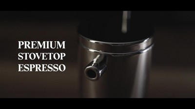 Grosche Milano Steel Stainless Steel Stovetop Espresso Maker Moka Pot Home Espresso  Coffee Maker : Target