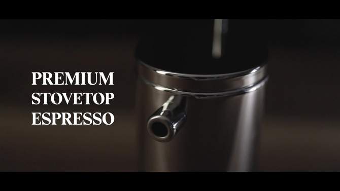 GROSCHE Milano Stella Aroma Luxury Stovetop Espresso Maker Moka Pot, 2 of 13, play video