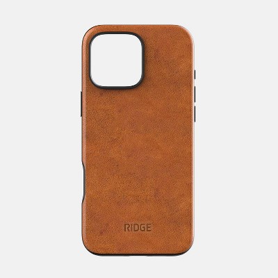 Ridge Everyday Phone Case - IPhone 16 Pro Max - Tobacco Brown Leather