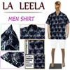 LA LEELA Men's Vacation Hawaii Shirts Hawaiian Shirts Tropical Floral Beach Shirts Casual Short Sleeve Button Up Shirt Men - 3 of 4