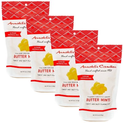 Arnold's Old Fashioned Handmade Buttermints Sweet Buttery Flavor 4 Bags ...