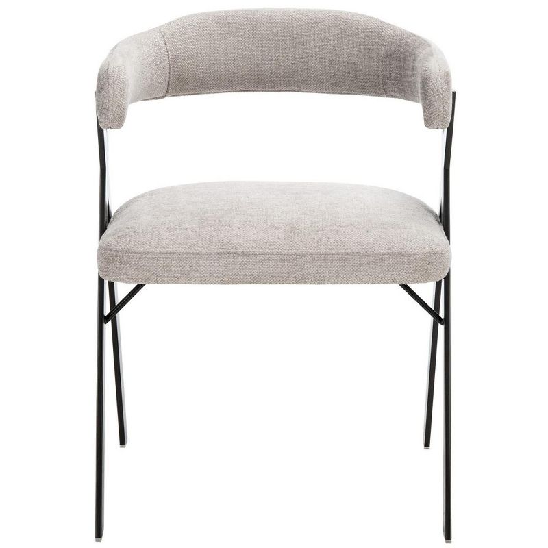 Izzy Chenille Dining Chair - Grey/Black - Safavieh., 1 of 10