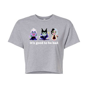 Women's - Disney Villains - It's Good To Be Bad Cropped Graphic T-Shirt - 1 of 4