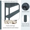 PAGED Distressed Solid Timber Console Table with 4 Drawers and Bottom Shelf, Rustic Narrow Entryway Table, 60" Long Sofa Table for Entryway - 4 of 4