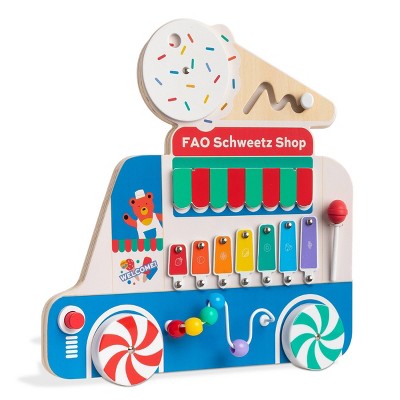 FAO Schwarz Toy Wood Sensory Board