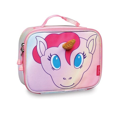 MIER Lunch Bags for Kids Cute Insulated Lunch Box Tote, Orange Unicorn Fox