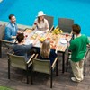 Hrinhom 7 Pieces Patio Dining Table And Chairs Set,Outdoor Rattan Furniture Set - 3 of 4